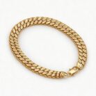 alt="wheat weave gold bracelet"
