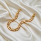 alt="wheat weave gold bracelet"