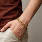 alt="men's gold bracelets"