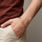 alt="gold bracelet for men"
