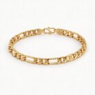 alt="figaro chain gold bracelet"