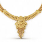 alt="gold plated necklace set for women"