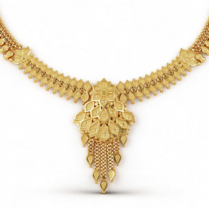 1-1763-2 nsz alt="gold plated necklace set for women"