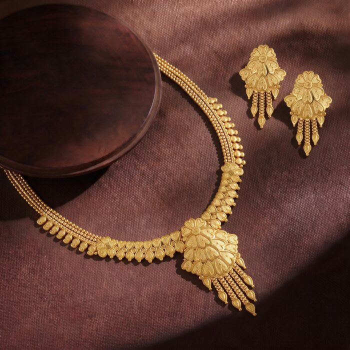 2-1763 cr alt="gold plated necklace set"