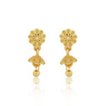 Delicate Floral Stud Earrings – Gold Plated Everyday Elegance