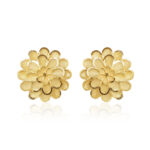 Shimmer Gold Plated Stud Earrings – Chic Party & Daily Wear