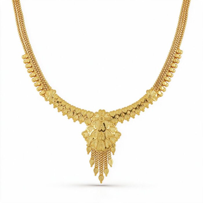 4-1763 ns alt="gold plated necklace set"