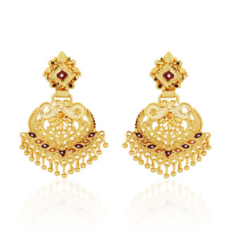 Teardrop Gold Plated Earrings – Statement Occasion Style