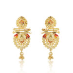 Regal Gold Plated Drop Earrings – Party & Occasion Style