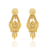 Golden Statement Gold Plated Earrings – Party & Occasion Wear