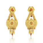 Bold Gold Plated Ethnic Earrings – Statement Traditional Design