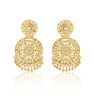 Elegant Loop Gold Plated Earrings – Timeless Occasion Style