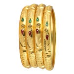 Eternal Charm Gold-Plated Bangles – Timeless Elegance