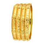 Mystic Shine Gold-Plated Bangles – Ethnic Tradition