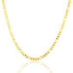Minimal Men’s Gold-Plated Chain – Polished Short Design