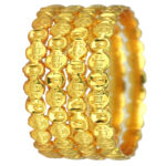 Textured Gold Plated Bangles – Festive Occasion Jewellery