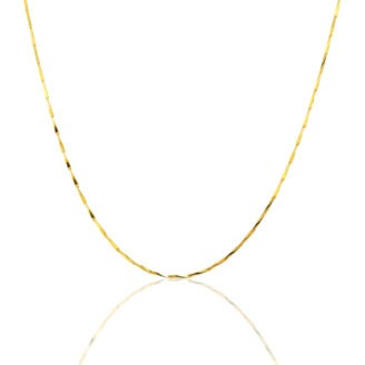 Sleek Men’s Gold-Plated Chain with Pendant – Minimalist Design