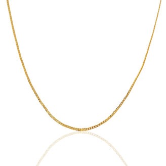 Dainty Men’s Gold-Plated Chain – Polished Link Style