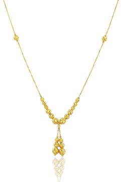 Elegant Gold Chain Pendant Necklace – Gold Plated Everyday Jewellery