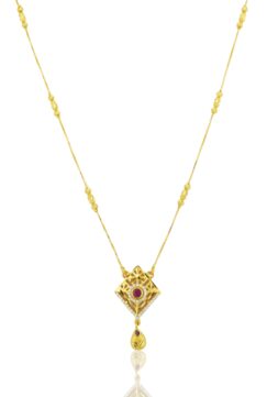 Premium Gold Chain Pendant Necklace – Gold Plated Daily Wear