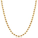 Gold Plated Rudraksh Chain Necklace – Traditional Daily Wear Jewellery