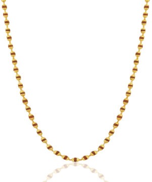 Gold Plated Rudraksh Chain Necklace – Traditional Daily Wear Jewellery