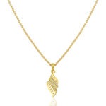 Light Gold Chain Pendant Necklace – Gold Plated Daily Jewellery