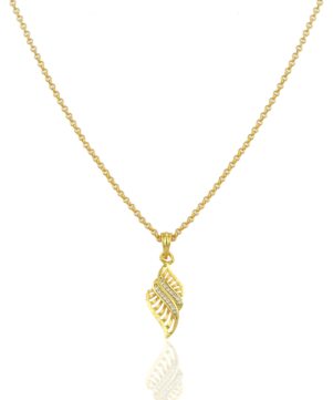 Light Gold Chain Pendant Necklace – Gold Plated Daily Jewellery