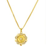 Elegant Gold Chain Pendant Necklace – Gold Plated Everyday Jewellery
