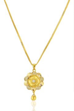 Elegant Gold Chain Pendant Necklace – Gold Plated Everyday Jewellery