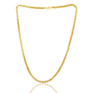 Modern Gold Plated Chain Necklace – Durable Everyday Jewellery