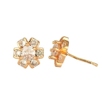 Chic Rose Gold Stud Earrings – Sleek Everyday Elegance