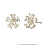 Radiant Rhodium Stud Earrings – Versatile Office-to-Weekend Wear