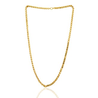 Durable Gold Plated Chain Necklace – Sleek Daily Wear Jewellery