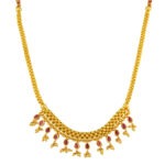 Chic Gold Plated Pendant Necklace – Sleek Polished Contours