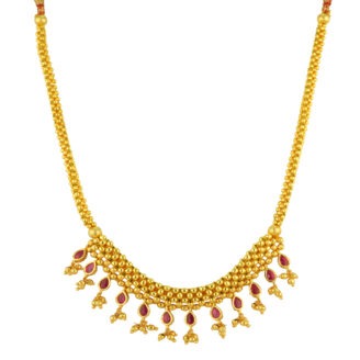 Chic Gold Plated Pendant Necklace – Sleek Polished Contours