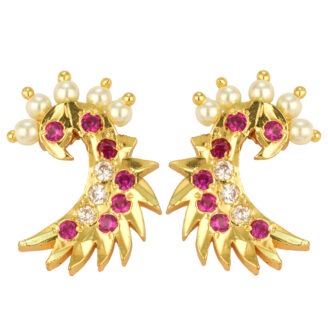 Premium Designer One Gram Gold-Plated Earrings