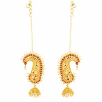Exclusive Designer One Gram Gold-Plated Earrings