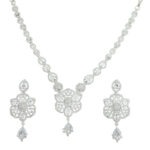 Classic White Rhodium Plated Necklace – Occasional Design