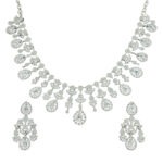 Luxury White Rhodium Plated Necklace – Premium Collection
