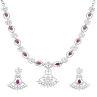 Charming Ruby Gold-Plated Necklace – Modern Statement