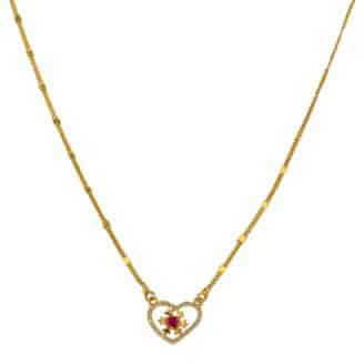 Short Gold-Plated Chain Necklace – Polished Minimal Design