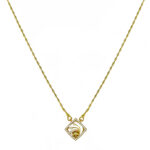 Elegant Short Gold-Plated Chain with Pendant – Casual Layering | Jecy Jewels