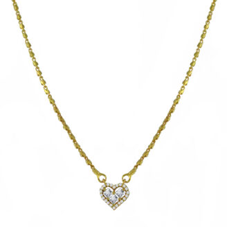 Radiant One Gram Gold Pendant Necklace – Versatile Daily Wear | Jecy Jewels