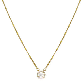 Radiant Gold-Plated Pendant Chain – Daily Chic Style | Jecy Jewels