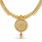 alt="round filigree necklace set"