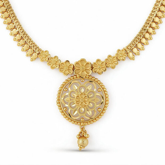 1-1883 nsz alt="round filigree necklace set"