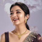 alt="paisley loop floral necklace set"