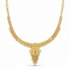 alt="paisley loop floral necklace set"