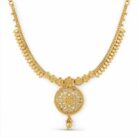 alt="round filigree necklace set"